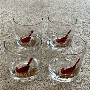 Vintage Couroc Cardinal Cocktail Glasses Set of 4